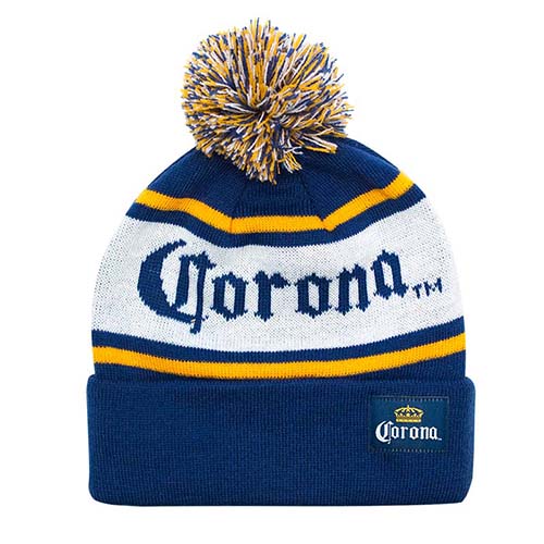 Jacquard pom beanie
