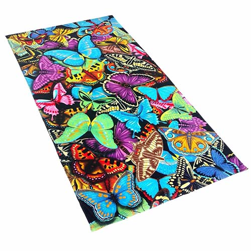 Microfiber printed beach towel