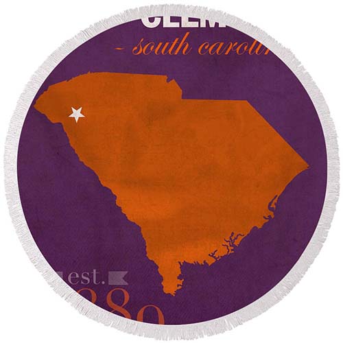 Round beach towel